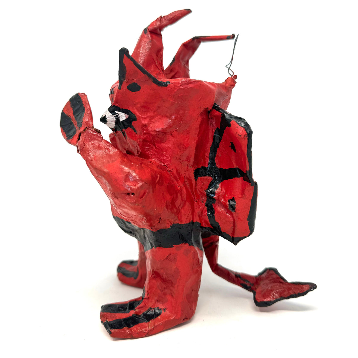 Vintage Painted Paper Mache 'Little Devil'/'Diablito' from Mexico