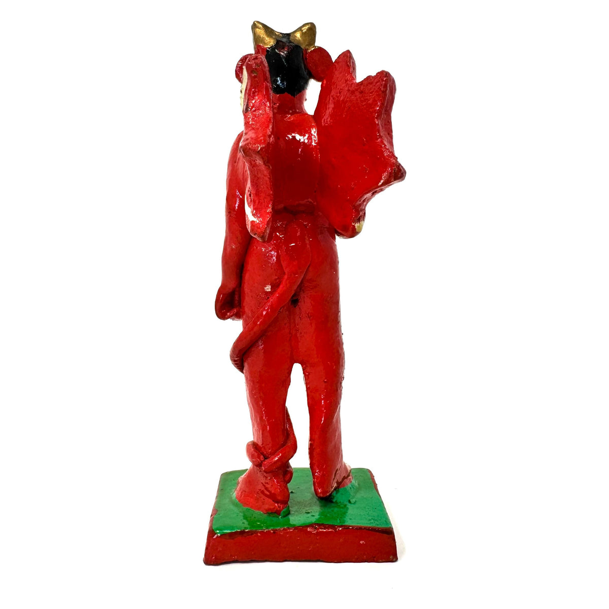 Vintage Folk Art 'Nativity Devil' or 'Nacimiento Diablo' from San Pedro Tlaquepaque, Jalisco, Mexico - 6.75" H X 2.5" W X 3.25" D