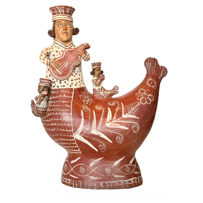 Pottery Mermaid by Don Mamerto Sánchez Cárdenas - 19.5" H X 15" W