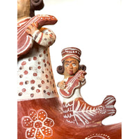 Large Pottery Folk Art Mermaid by Don Mamerto Sánchez Cárdenas from Peru - 19.5" H X 15" W X 7.5" D