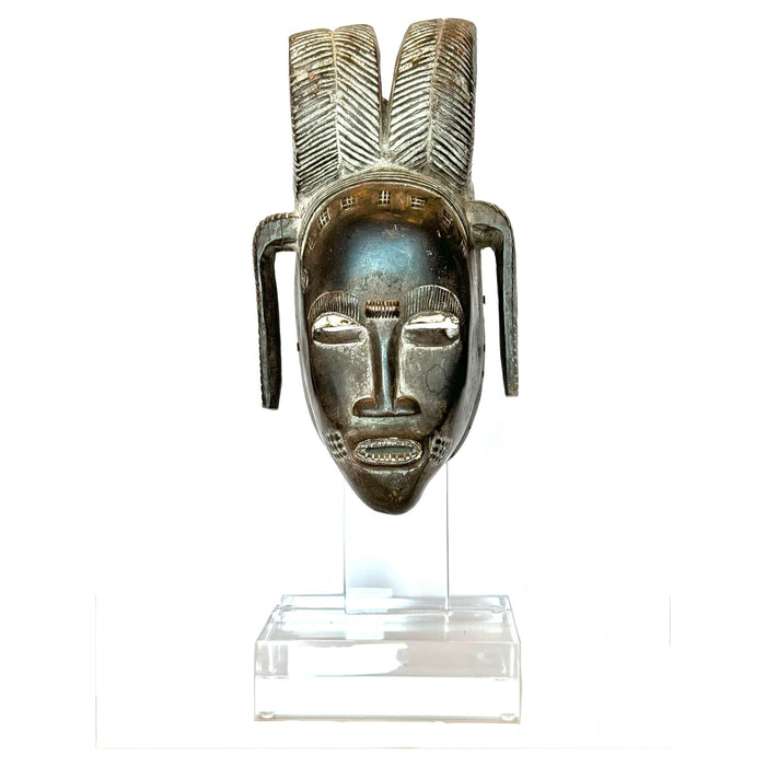 Baule/Guro "Kpan Pre" Mask from Ivory Coast - 18.5" X 6.75" W X 6"D