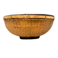 Vintage Philippine Large Round Grain Labba Basket