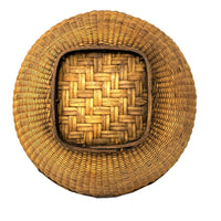 Vintage Philippine Large Round Grain Labba Basket