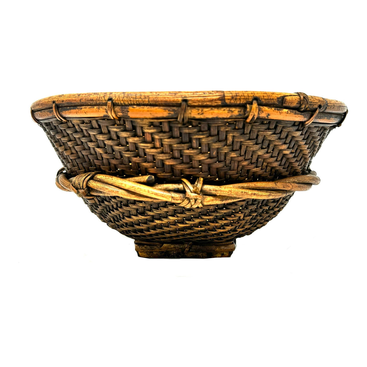 Vintage Philippine Round Labba Basket