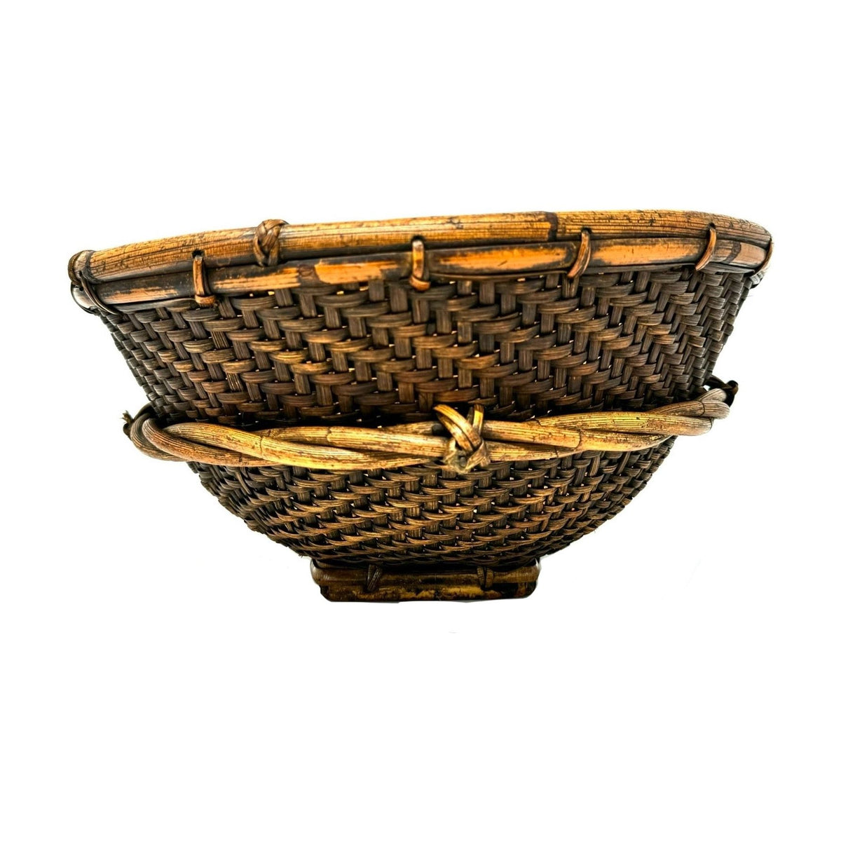 Vintage Philippine Round Labba Basket