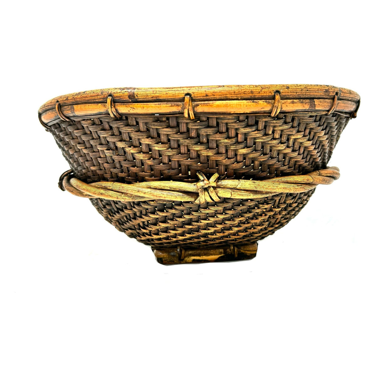 Vintage Philippine Round Labba Basket