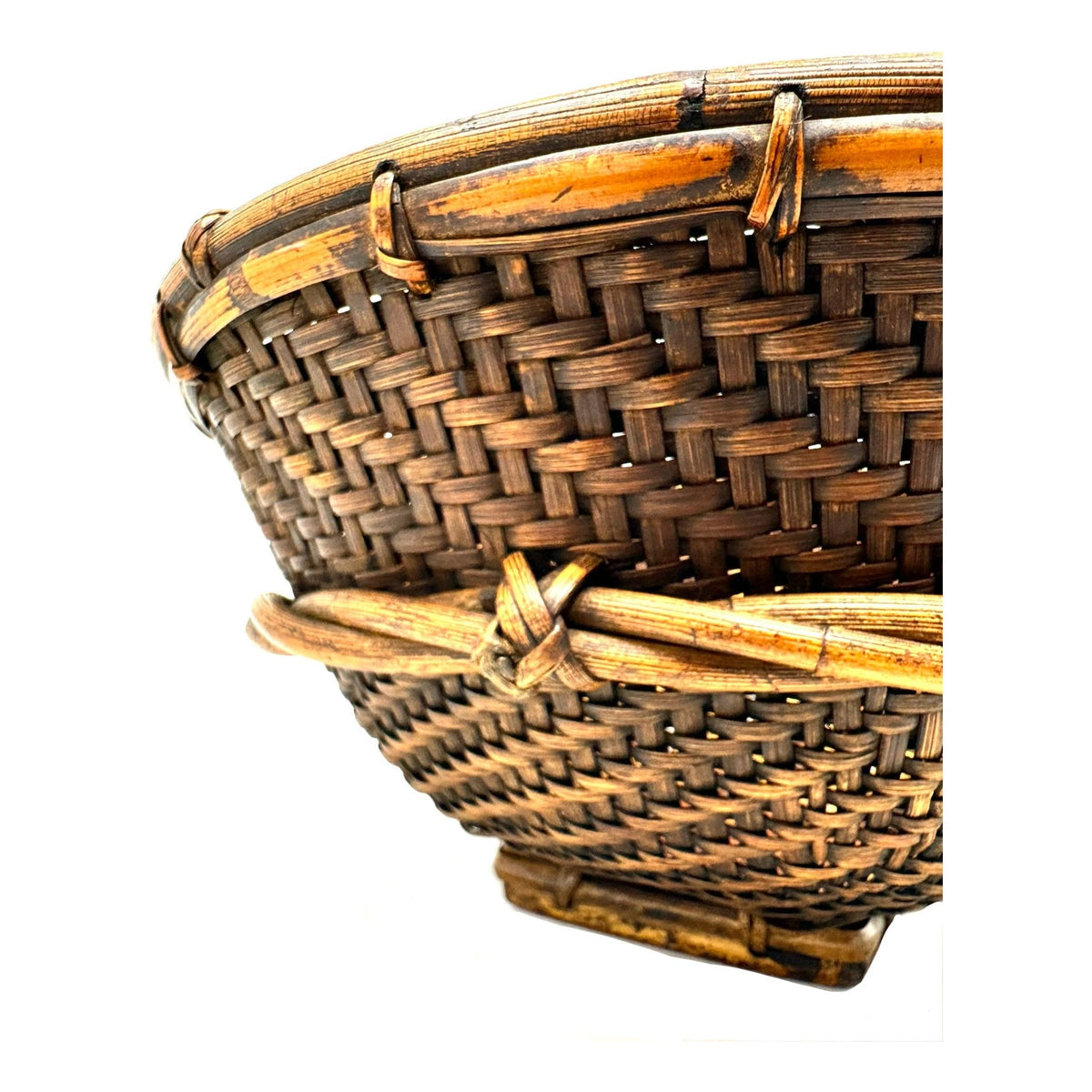 Vintage Philippine Round Labba Basket