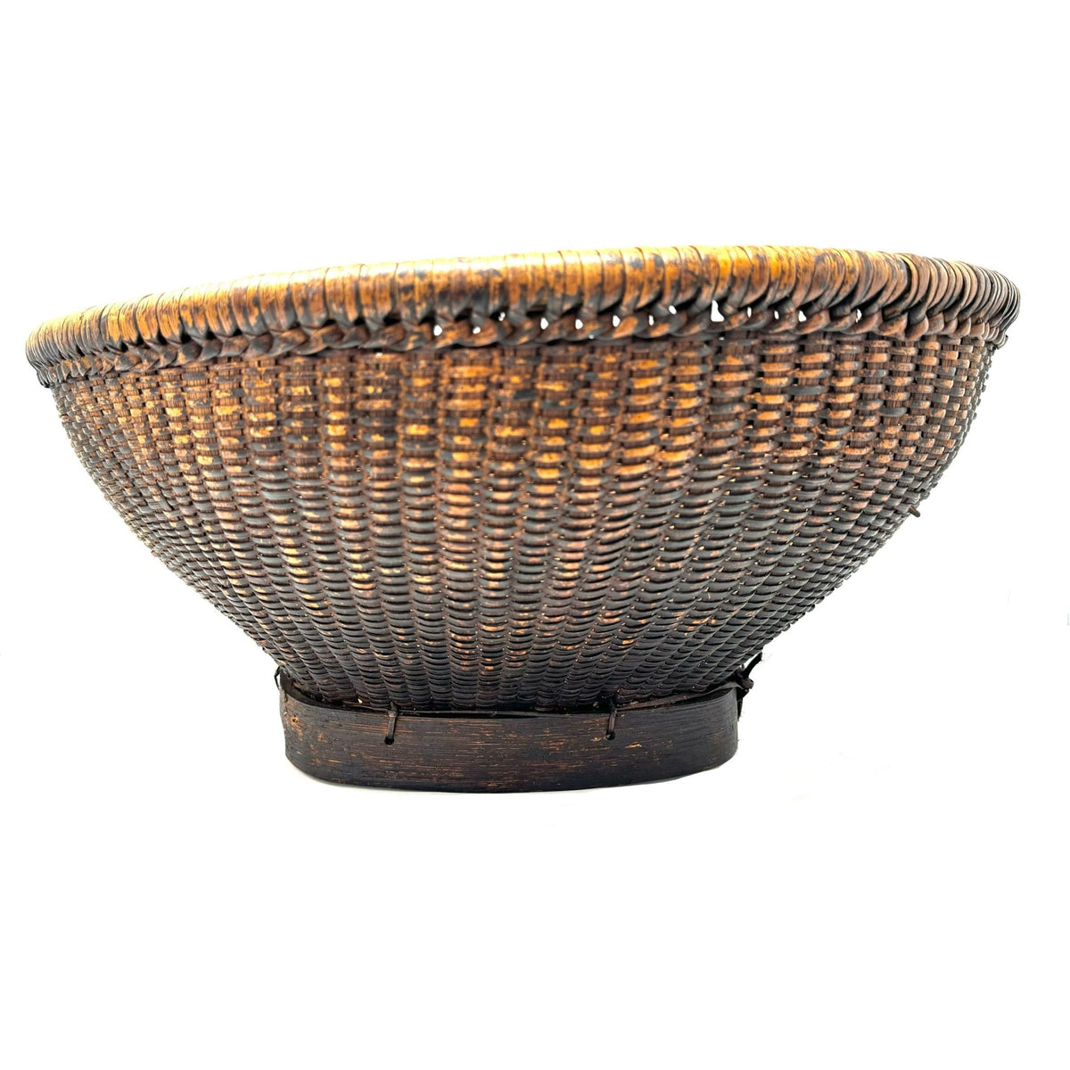 Large Vintage Labba Grain Labba Basket with Great Patina from the Philippines