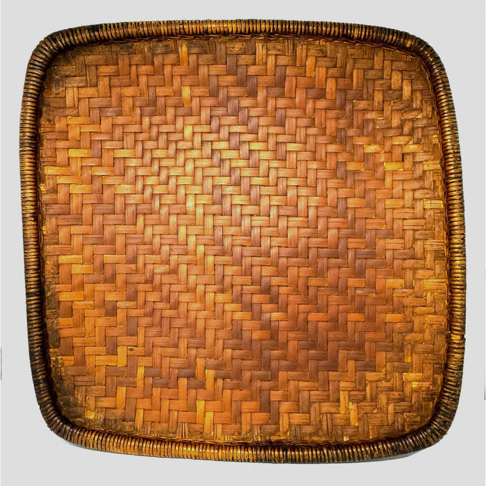 Mid-Century Philippine Ifugao Winnowing Basket - 22.5" L X 22.5" W