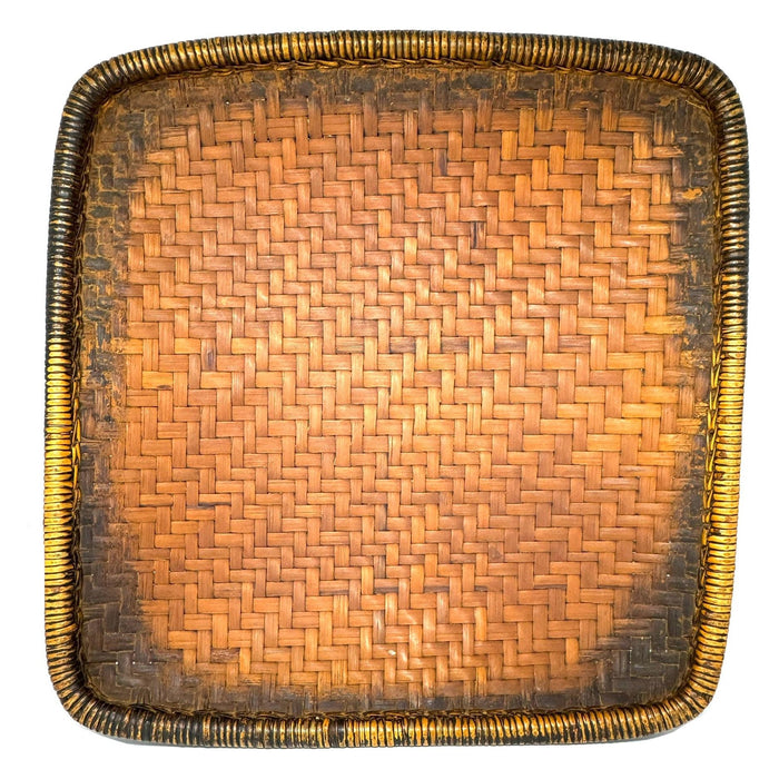 Mid-Century Philippine Ifugao Winnowing Basket - 21.75" L X 22.25" W