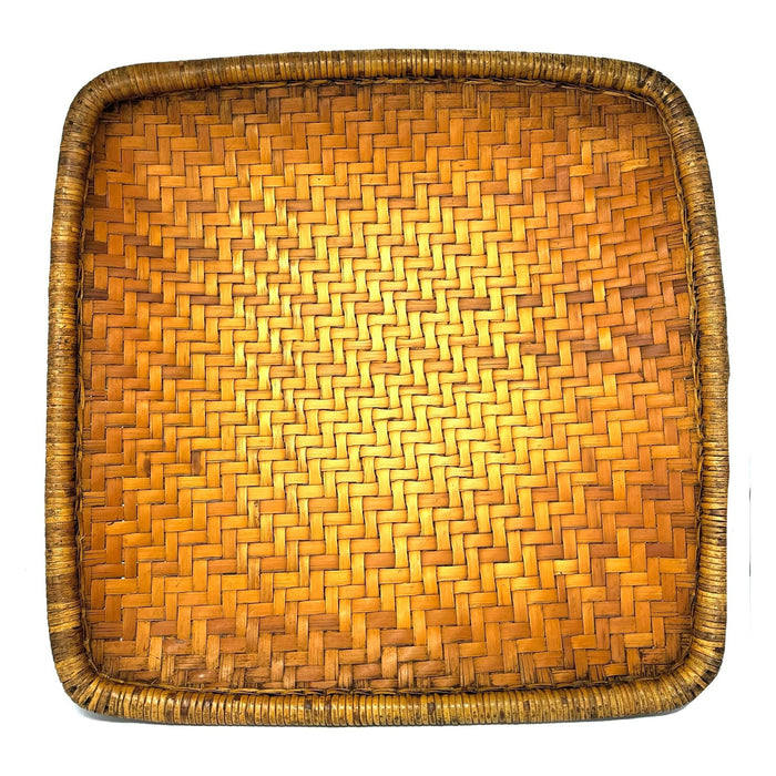Mid-Century Philippine Ifugao Winnowing Basket - 22" L X 22" W