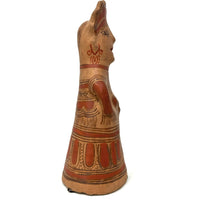 1950s Nahua Female Figurine from San Agustín Oapan, Guerrero, Mexico - 9.25" H X 3.5" Diam. (#7)