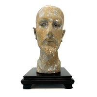 Early Spanish Colonial Santo Head of St. Francis of Assisi from the Philippines - 9.5" H X 5" W X 6" D