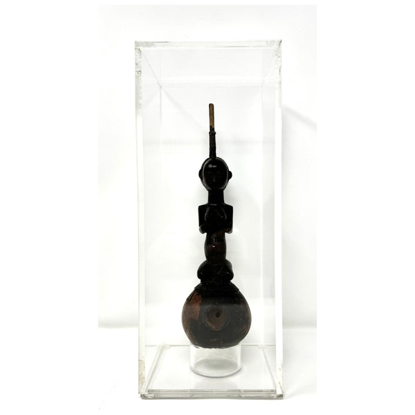 Luba Peoples Baluba Pipe & Plexi Box from Democratic Republic of Congo.