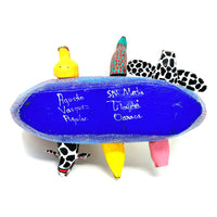 Oaxacan Folk Art Noah's Ark by Agustin Vasquez Aguilar - 7" H X 11" L