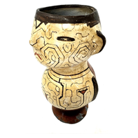 1950s Shipibo Amazon Figural Vessel - 8.25" H X 4.75" Diam.