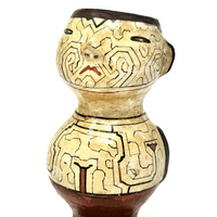 1950s Shipibo Amazon Figural Vessel - 8.25" H X 4.75" Diam.