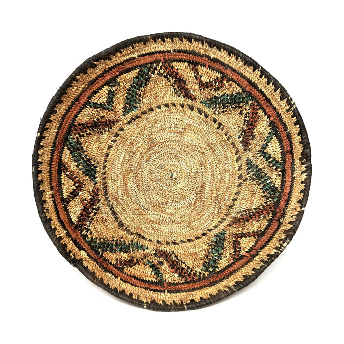 Vintage Hausa Basket - 14.25" Diam. X 5.75" H
