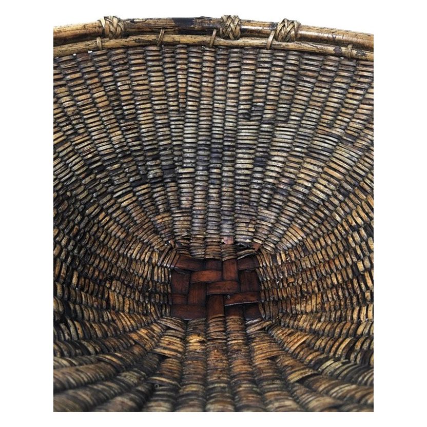 Vintage Philippine Round Labba Basket