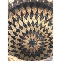 Large Philippine Iraya Basket with Lid - 20.5" H X 12.5" Diam.