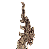 Large 19th Century Thai Wooden Temple Dragon - 48" H X 29" W