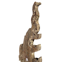 Large 19th Century Thai Wooden Temple Dragon - 48" H X 29" W