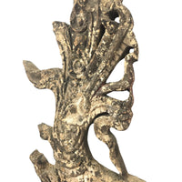 Large 19th Century Thai Wooden Temple Dragon - 42" H X 29" W