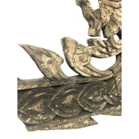 Large 19th Century Thai Wooden Temple Dragon - 42" H X 29" W