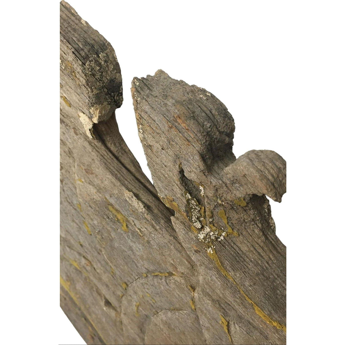 Large 19th Century Thai Wooden Temple Dragon - 49" H X 24" W X 1" D