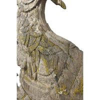 Large 19th Century Thai Wooden Temple Dragon - 49" H X 24" W X 1" D