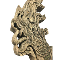 Large 19th Century Thai Wooden Temple Dragon