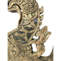 Large 19th Century Thai Wooden Temple Dragon