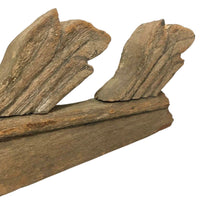 Large 19th Century Thai Wooden Temple Dragon - 42" H X 34" W X 2.5" D