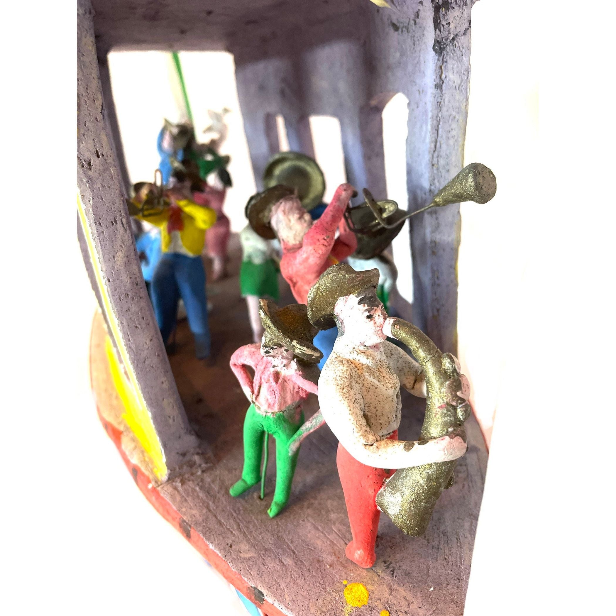 Ceramic Folk Art Boat by Candelario Medrano - 18