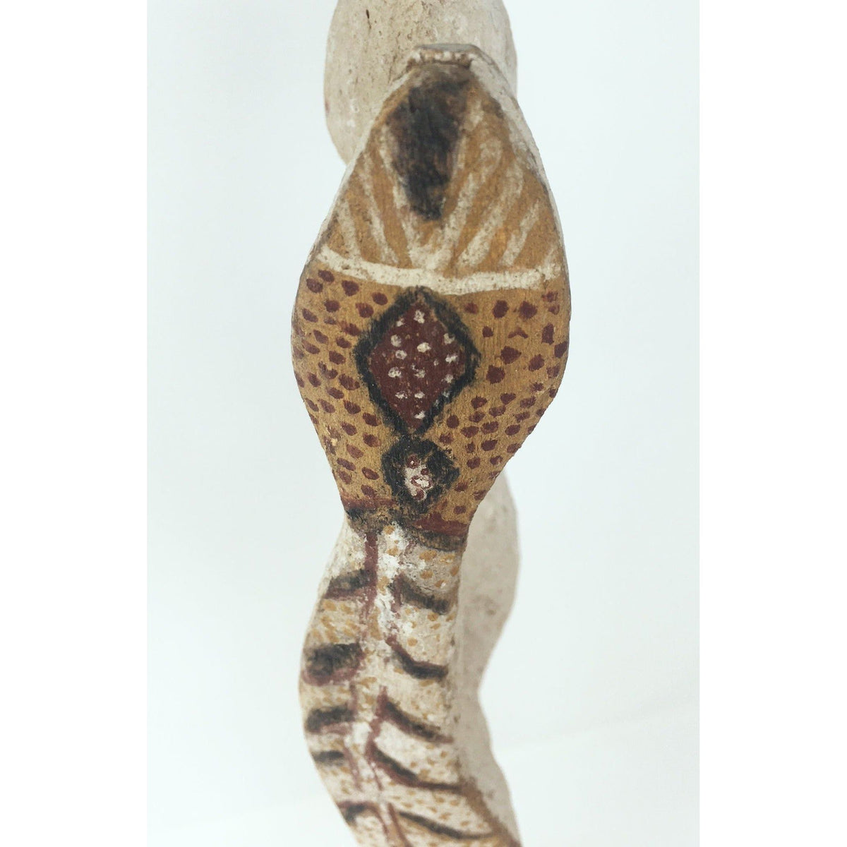 Australian Aboriginal Wood Carving of Two Snakes from the Tiwi Islands - 20" H X 3" W X 3" D