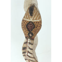 Australian Aboriginal Wood Carving of Two Snakes from the Tiwi Islands - 20" H X 3" W X 3" D