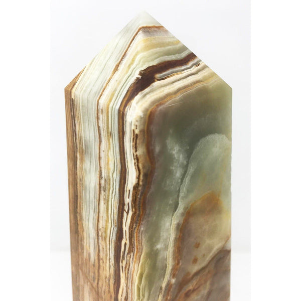 Multicolor/Green Solid Onyx Obelisk (Medium)