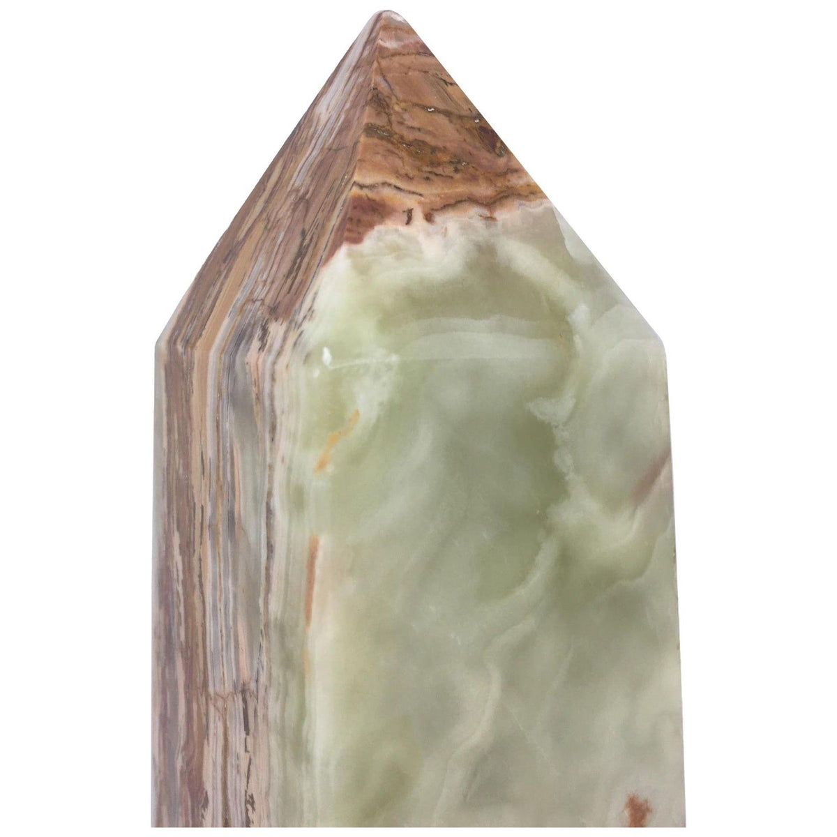 Multicolor/Green Solid Onyx Obelisk (Large)