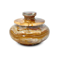 Multicolor Onyx Container with Lid