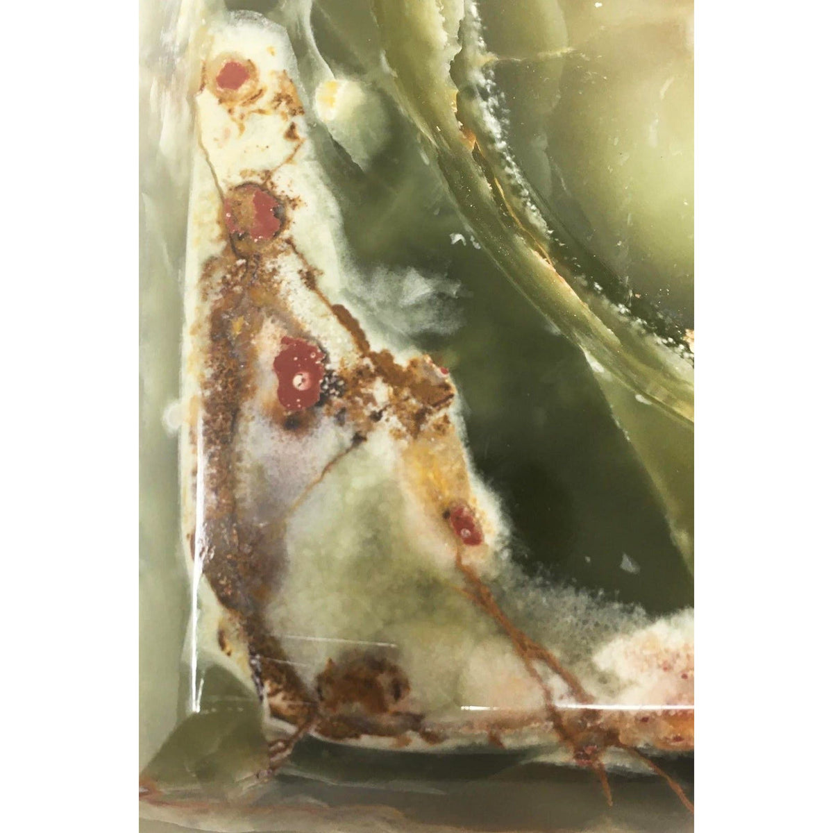 Multicolor/Green Square Onyx Ashtray/Catchall