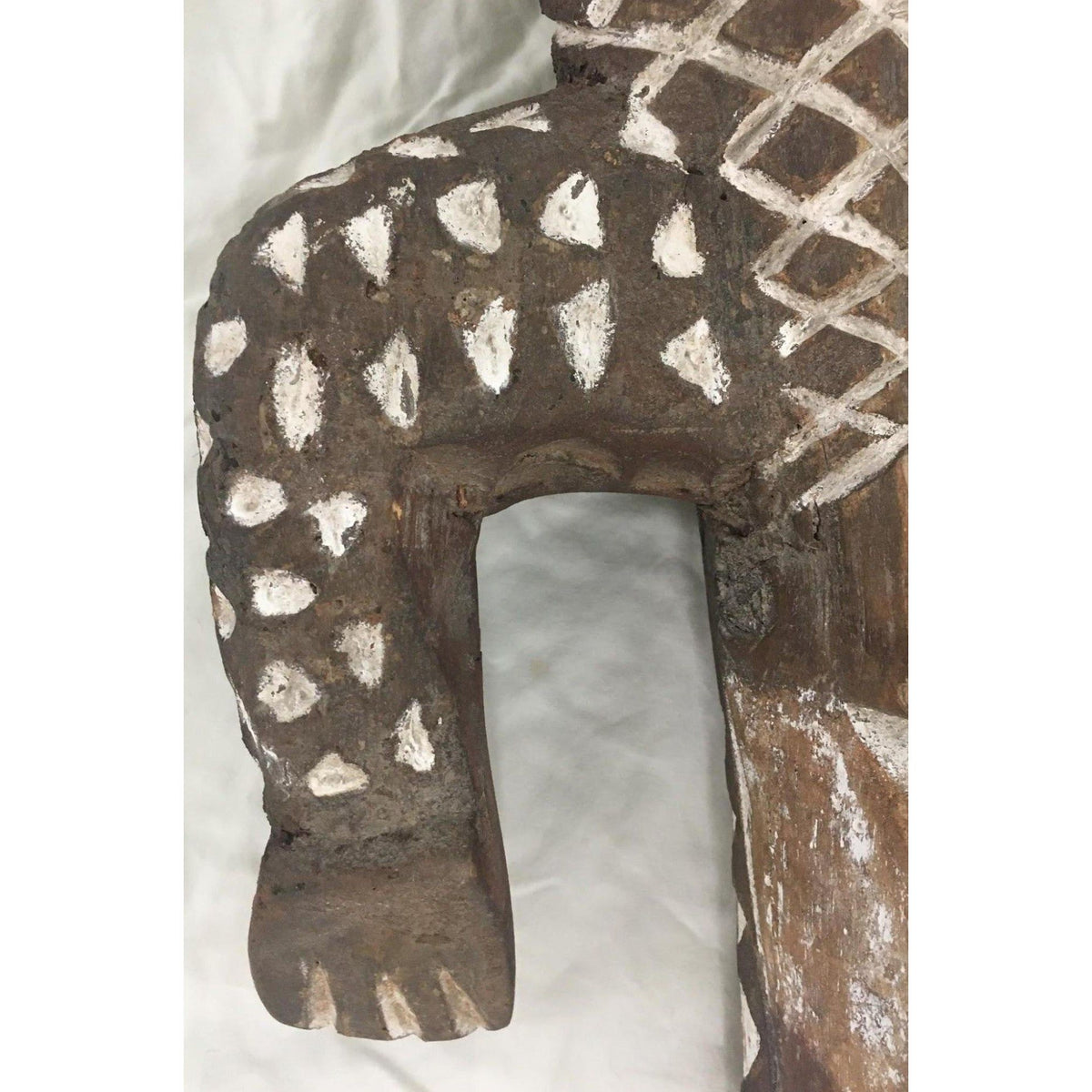 Bobo Nuna/Bwa Crocodile Mask from Burkina Faso - 62" L X 11" W X 8.5" H