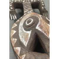 Bobo Nuna/Bwa Crocodile Mask from Burkina Faso - 62" L X 11" W X 8.5" H