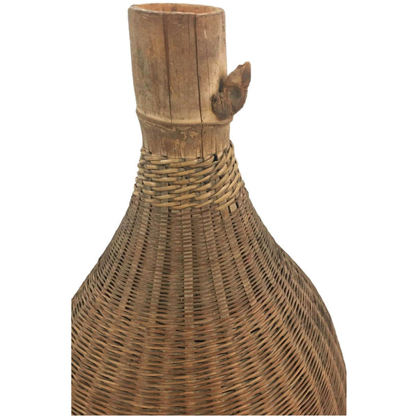 Monumental Hand-Woven Fish Trap/Creel from the Philippines - 46" H X 24" Diam.