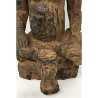 Kuba Peoples Wood Statue of King Mishé from Congo