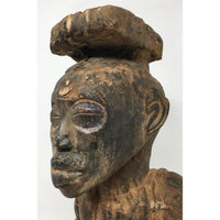 Kuba Peoples Wood Statue of King Mishé from Congo