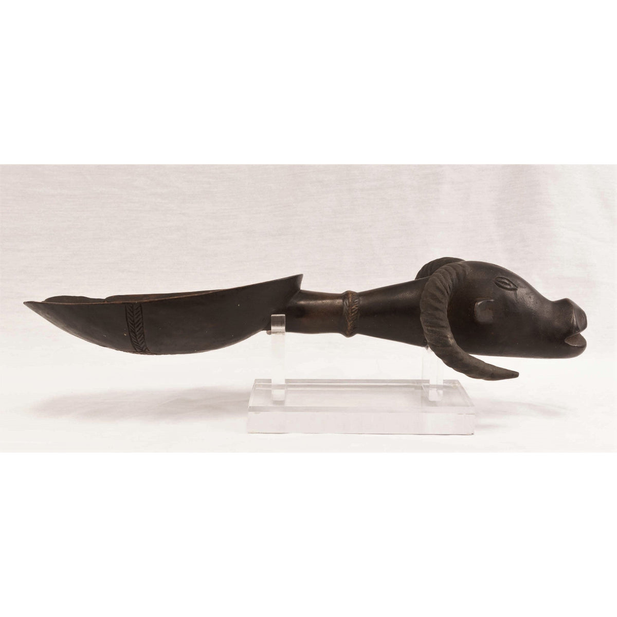 Dan Ceremonial Ladle with Ram's Head from Ivory Coast/Côte d’Ivoire