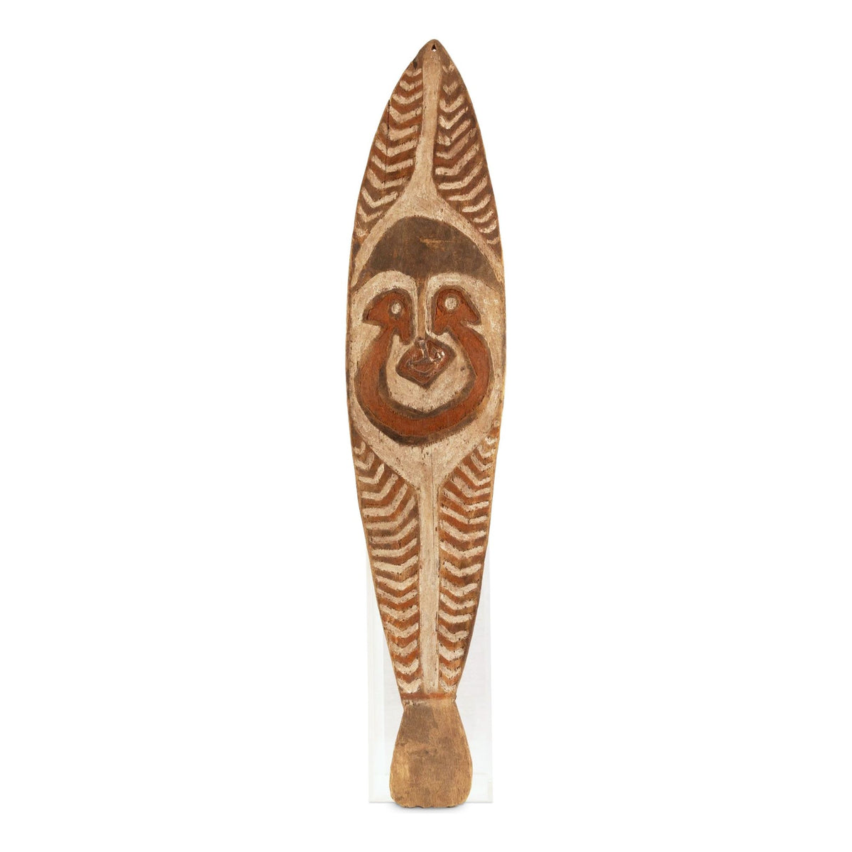 Gope Ancestor Spirit Board from Papua New Guinea (PNG)/Oceania - 34" H X 7.25" W