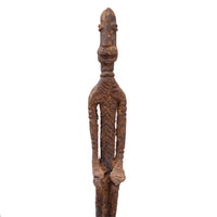 African Dogon Figurative Ceremonial Iron Oil Lamp from Mali