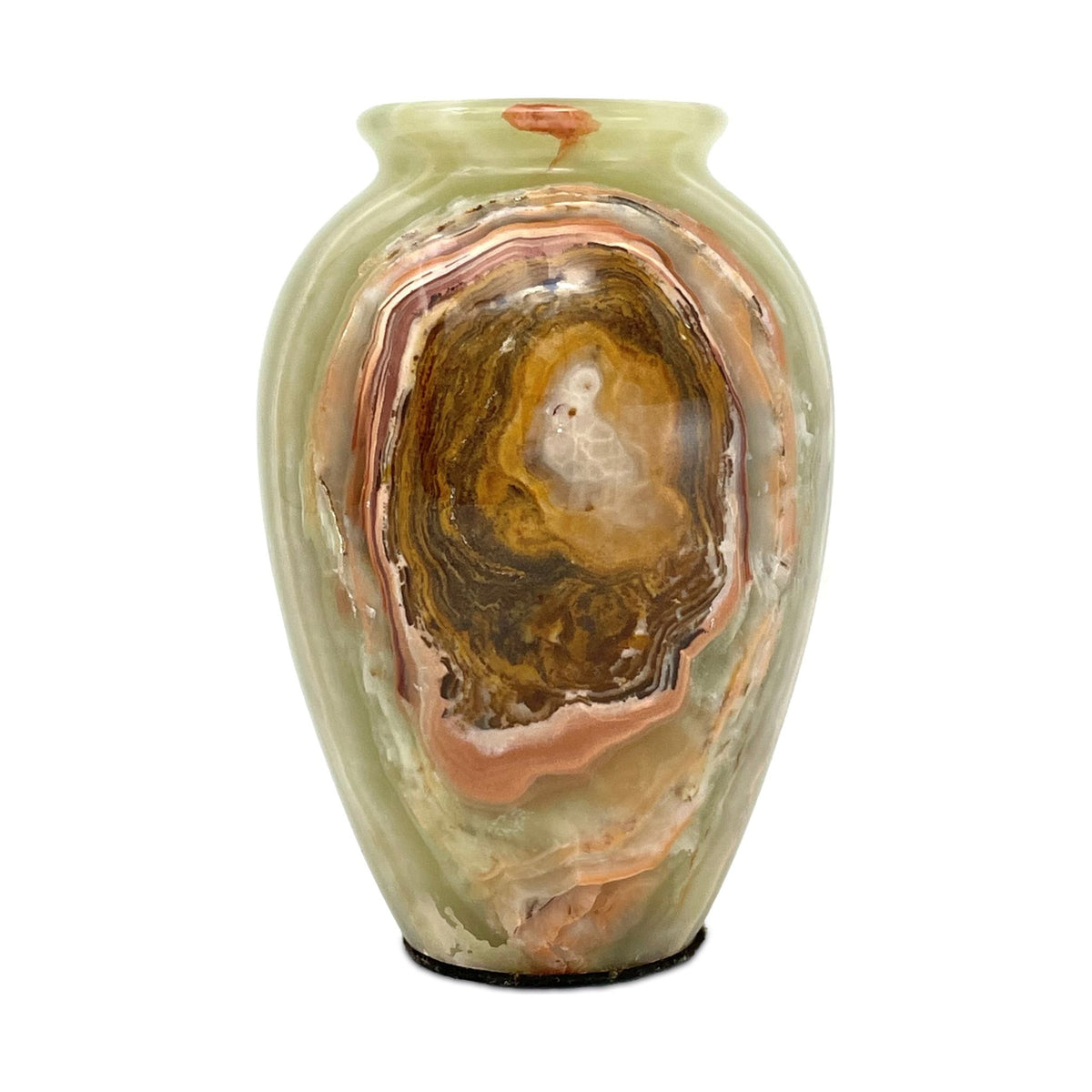 Multicolor/Green Onyx Vase