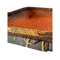 Large Mid-Century Philippine Ifugao Winnowing Tray - 24" x 25" square